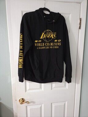 LA Lakers Black & Gold 2020 World Champions Hoodie. Men's XL